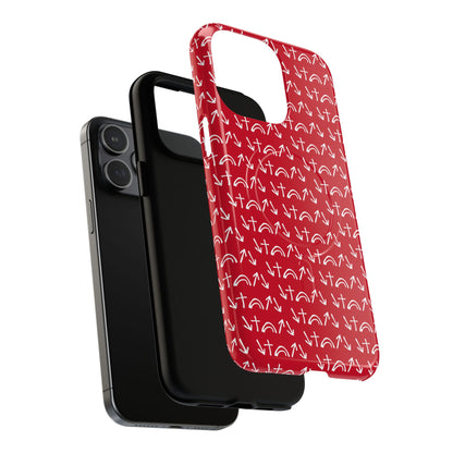 Gospel Symbols iPhone Case - Red - New iPhone 17 Cases Available!!!