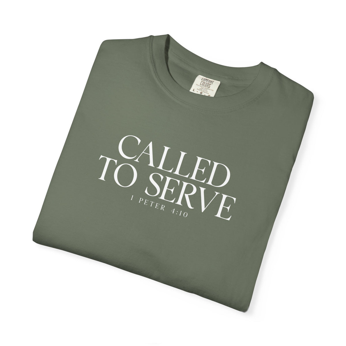 Called to Serve T-Shirt - White Text - Adult
