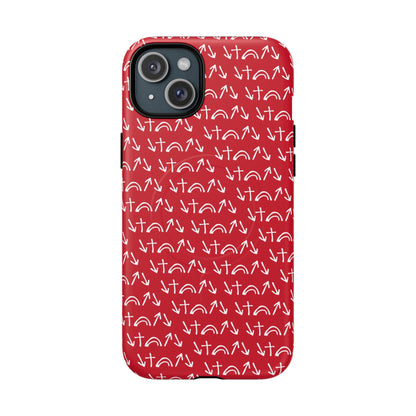 Gospel Symbols iPhone Case - Red - New iPhone 17 Cases Available!!!