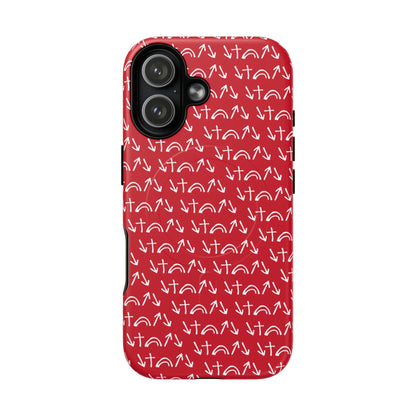 Gospel Symbols iPhone Case - Red - New iPhone 17 Cases Available!!!