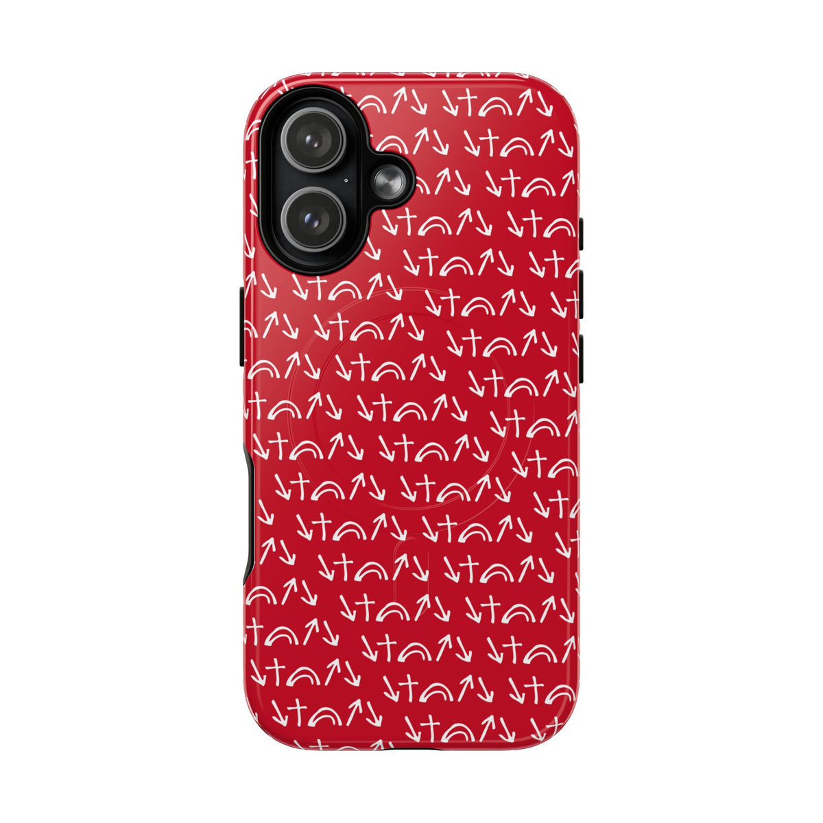 Gospel Symbols iPhone Case - Red - New iPhone 17 Cases Available!!!