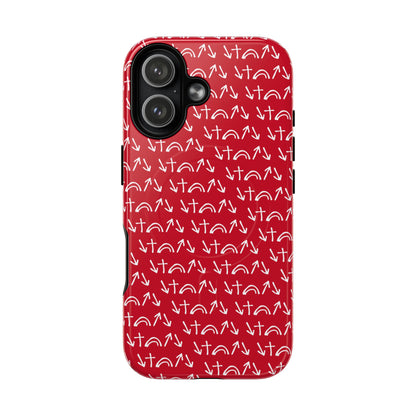Gospel Symbols iPhone Case - Red - New iPhone 17 Cases Available!!!