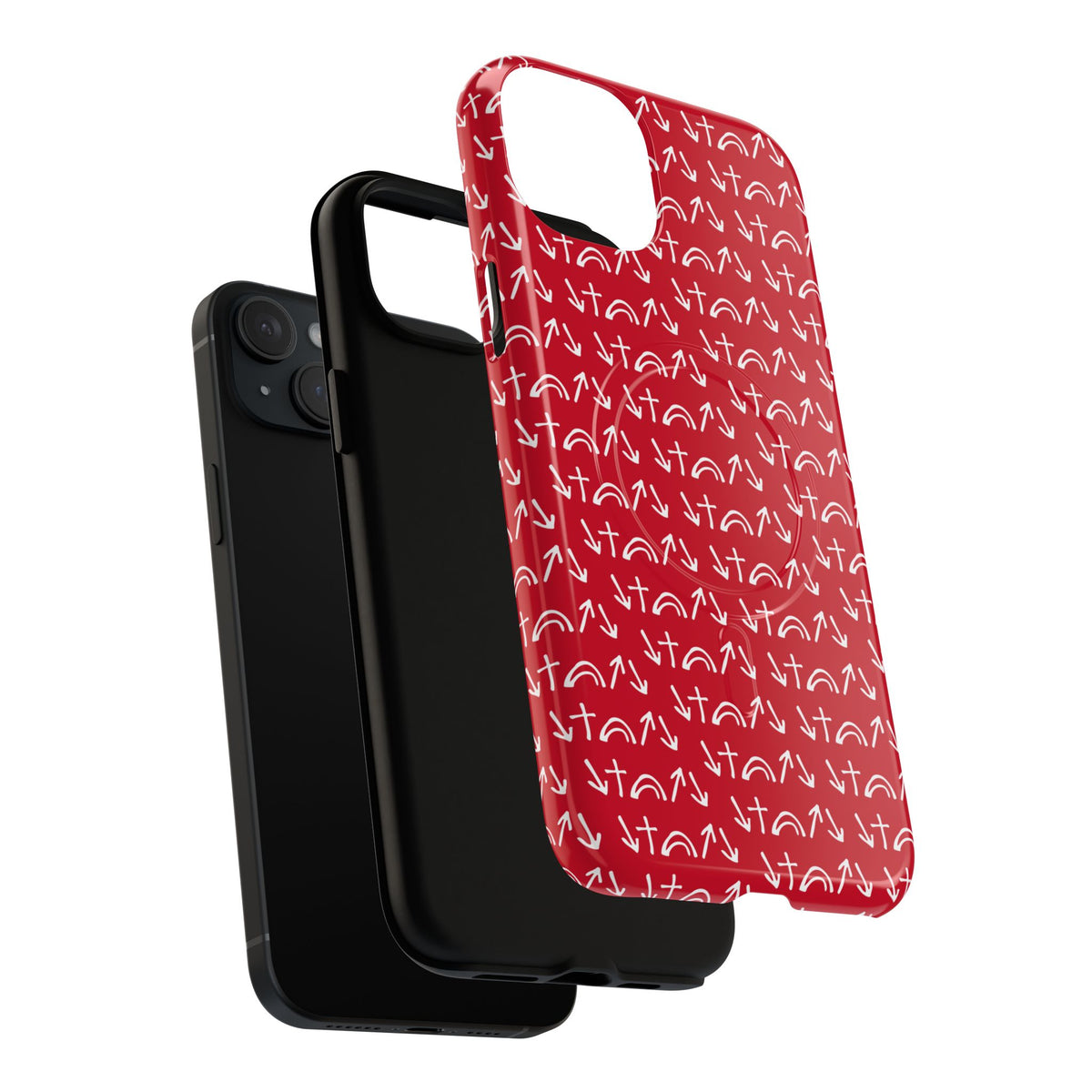 Gospel Symbols iPhone Case - Red - New iPhone 17 Cases Available!!!