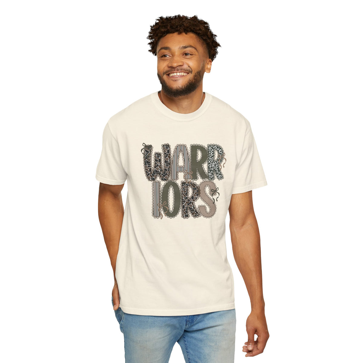Honey Grove Warriors Cutesy Camo Graphic T-Shirt