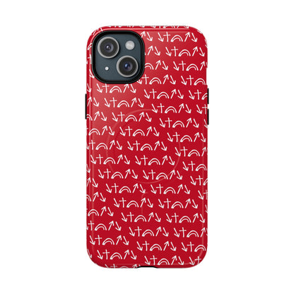 Gospel Symbols iPhone Case - Red - New iPhone 17 Cases Available!!!