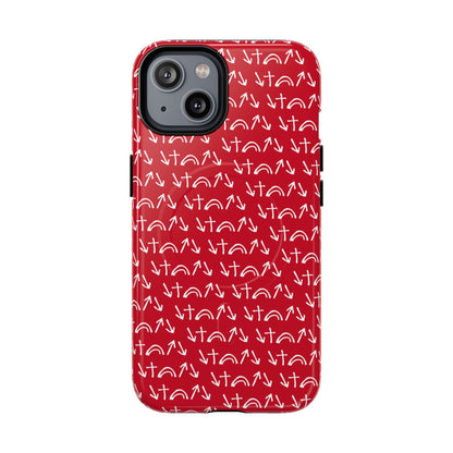 Gospel Symbols iPhone Case - Red - New iPhone 17 Cases Available!!!