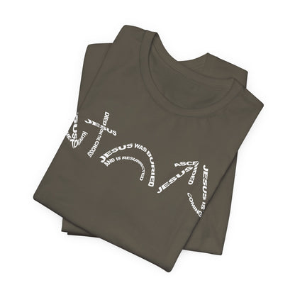 Gospel Symbols T-Shirt - White Text - Adult