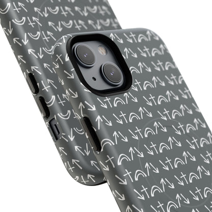 Gospel Symbols iPhone Case - Grey - New iPhone 17 Cases Available!!!