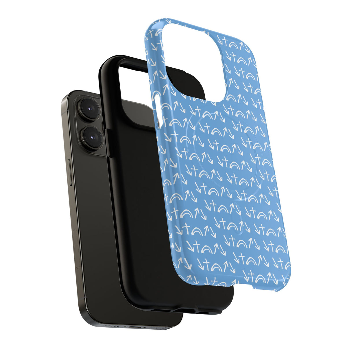 Gospel Symbols iPhone Case - Light Blue - New iPhone 17 Cases Available!!!