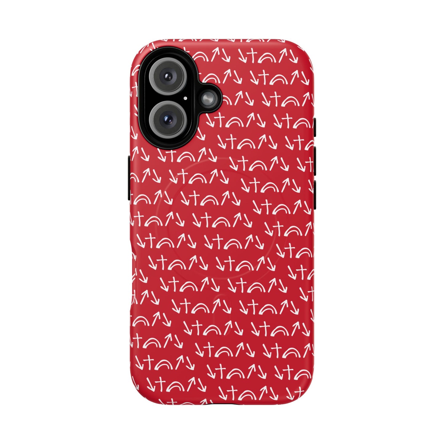Gospel Symbols iPhone Case - Red - New iPhone 17 Cases Available!!!