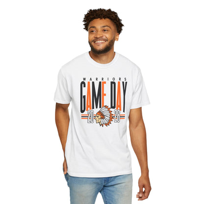 Game Day Warriors T‑Shirt — 'Game Day' Graphic with Native Headdress (Team Spirit Tee)