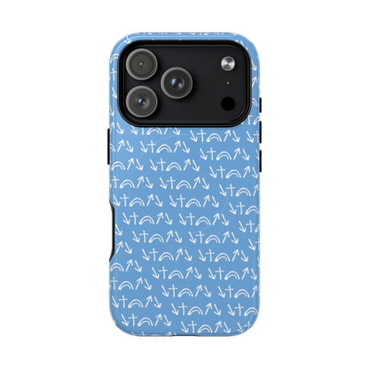Gospel Symbols iPhone Case - Light Blue - New iPhone 17 Cases Available!!!