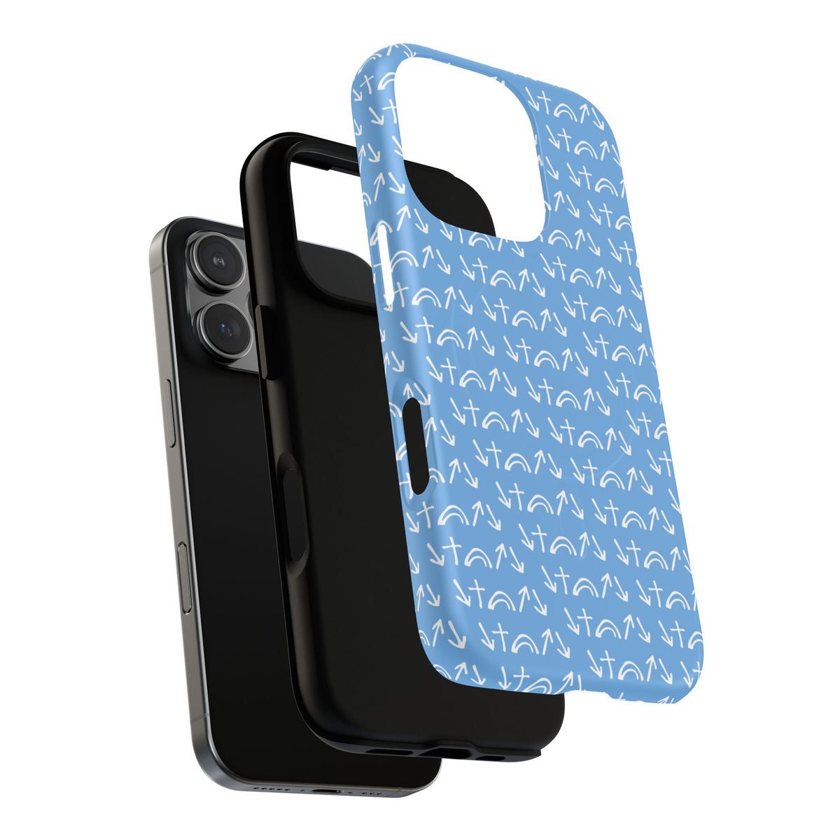Gospel Symbols iPhone Case - Light Blue - New iPhone 17 Cases Available!!!