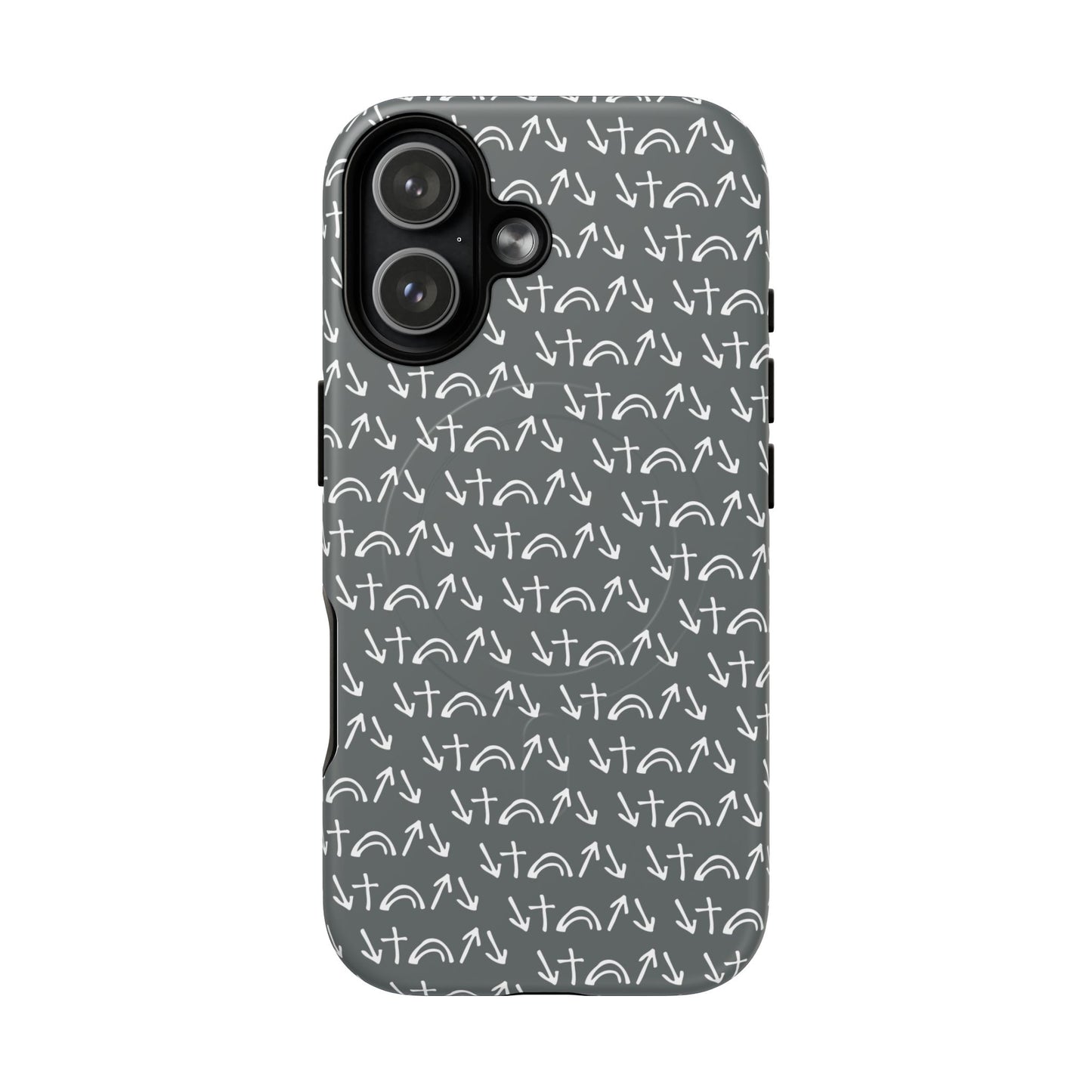 Gospel Symbols iPhone Case - Grey - New iPhone 17 Cases Available!!!