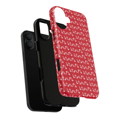 Gospel Symbols iPhone Case - Red - New iPhone 17 Cases Available!!!