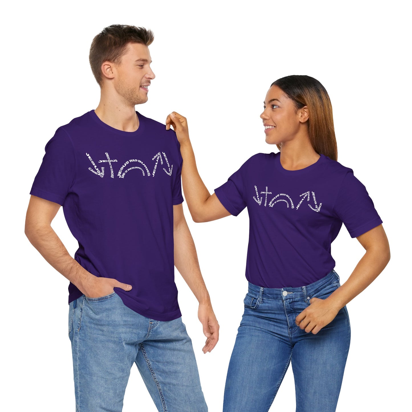 Gospel Symbols T-Shirt - White Text - Adult