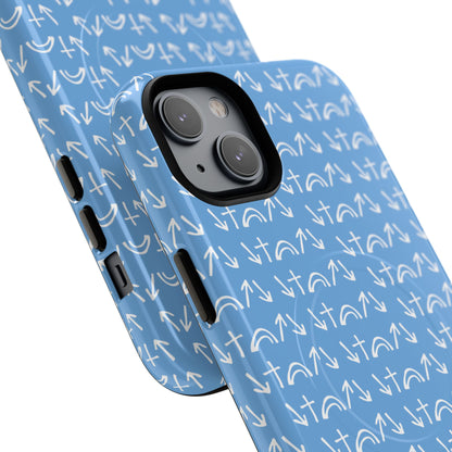 Gospel Symbols iPhone Case - Light Blue - New iPhone 17 Cases Available!!!