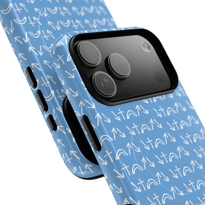 Gospel Symbols iPhone Case - Light Blue - New iPhone 17 Cases Available!!!