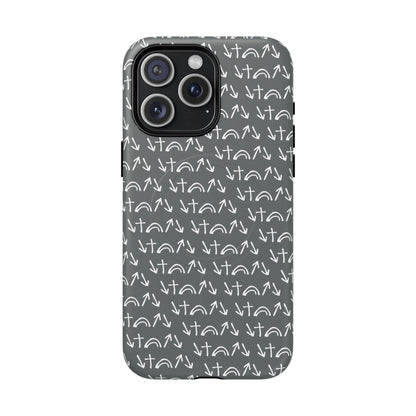 Gospel Symbols iPhone Case - Grey - New iPhone 17 Cases Available!!!