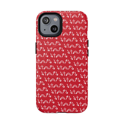 Gospel Symbols iPhone Case - Red - New iPhone 17 Cases Available!!!