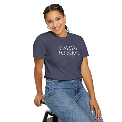 Called to Serve T-Shirt - White Text - Adult