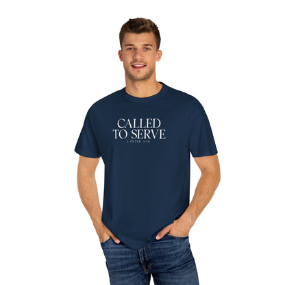 Called to Serve T-Shirt - White Text - Adult