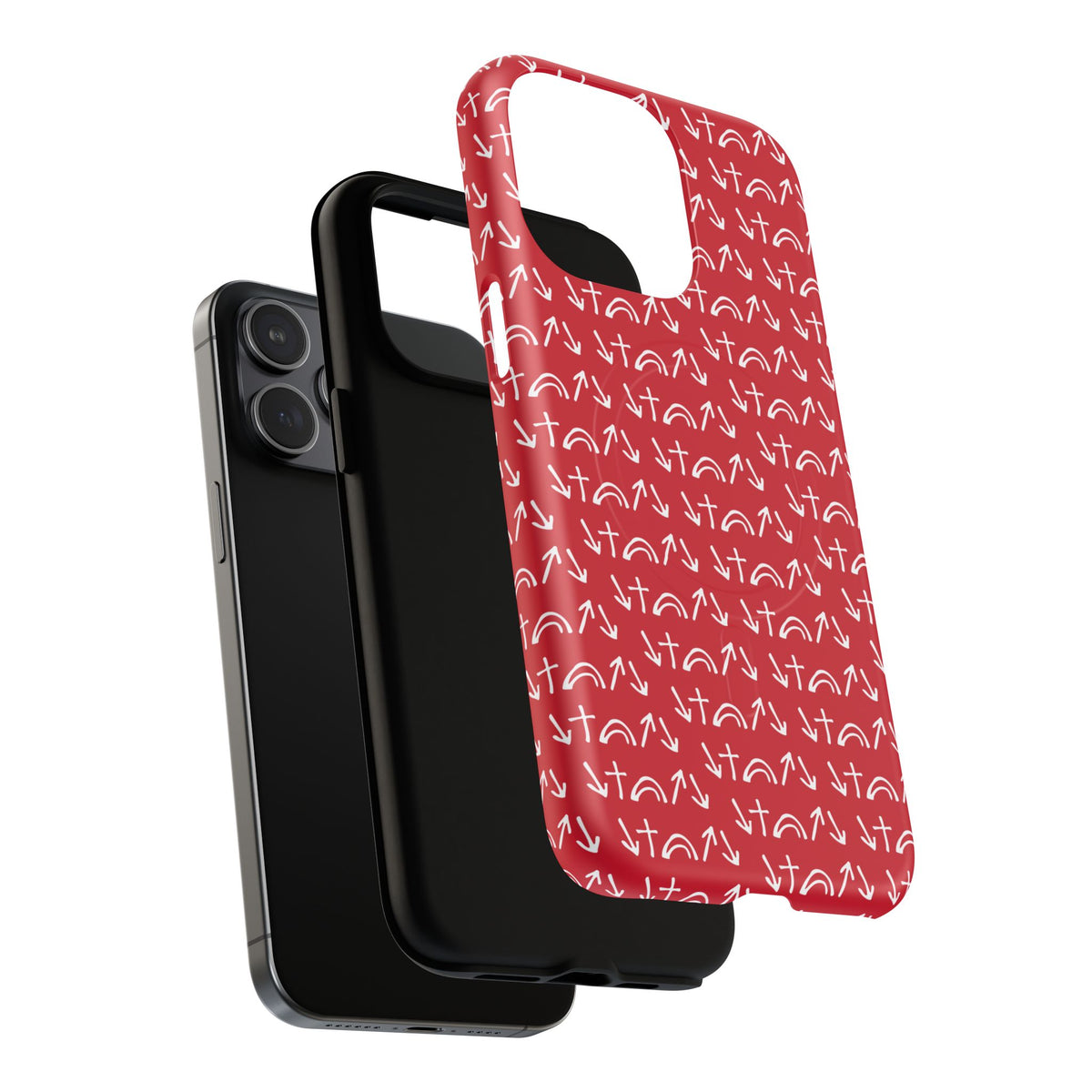 Gospel Symbols iPhone Case - Red - New iPhone 17 Cases Available!!!