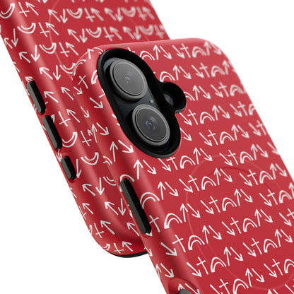 Gospel Symbols iPhone Case - Red - New iPhone 17 Cases Available!!!