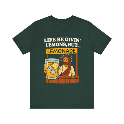 Lemonade Jesus T-shirt - White Text - Adult