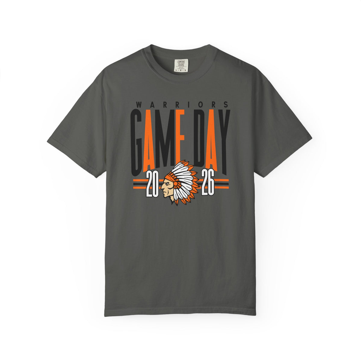 Game Day Warriors T‑Shirt — 'Game Day' Graphic with Native Headdress (Team Spirit Tee)