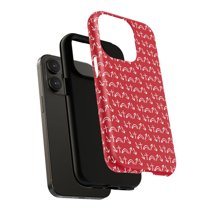 Gospel Symbols iPhone Case - Red - New iPhone 17 Cases Available!!!