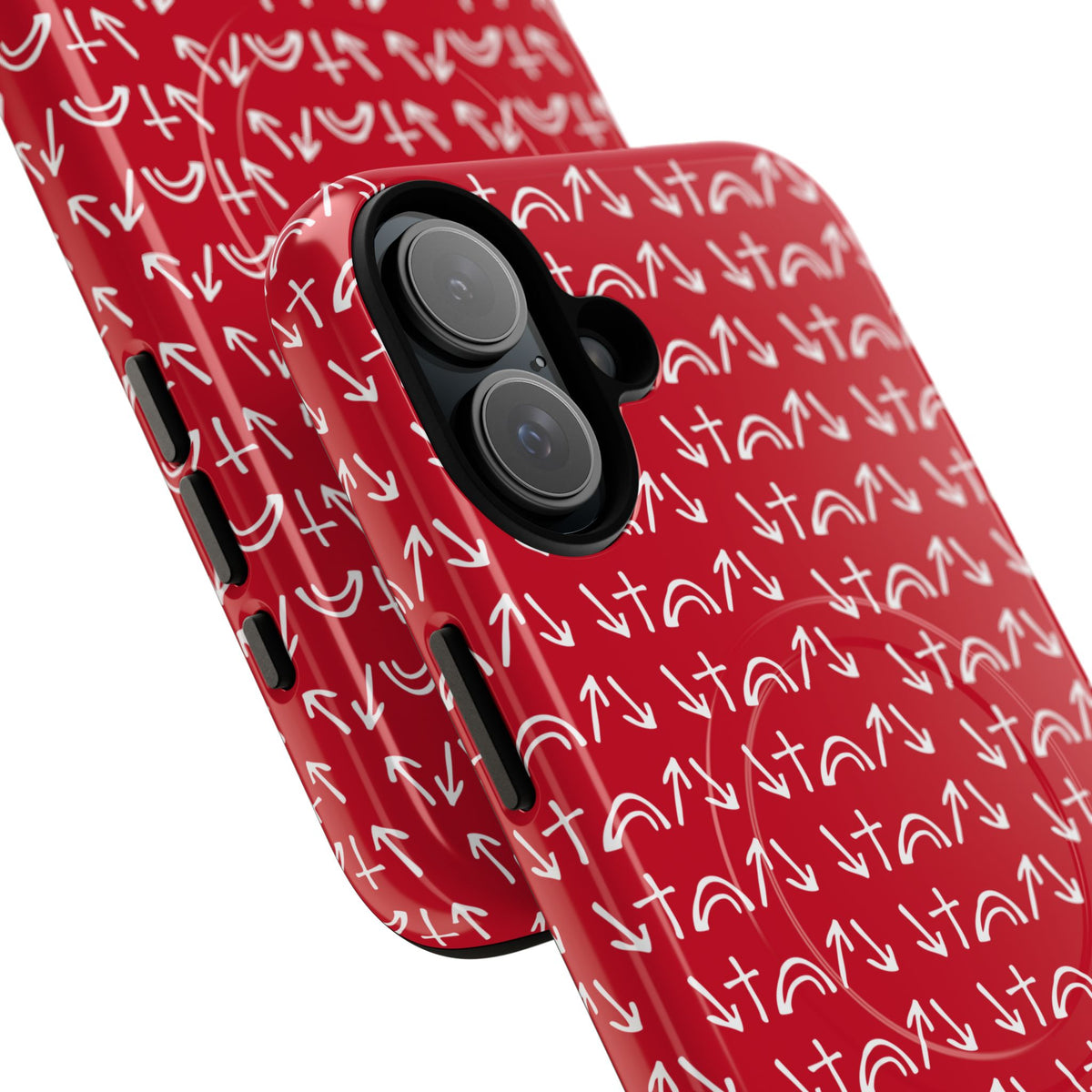 Gospel Symbols iPhone Case - Red - New iPhone 17 Cases Available!!!
