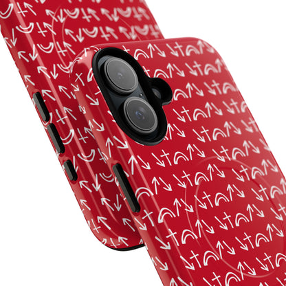Gospel Symbols iPhone Case - Red - New iPhone 17 Cases Available!!!