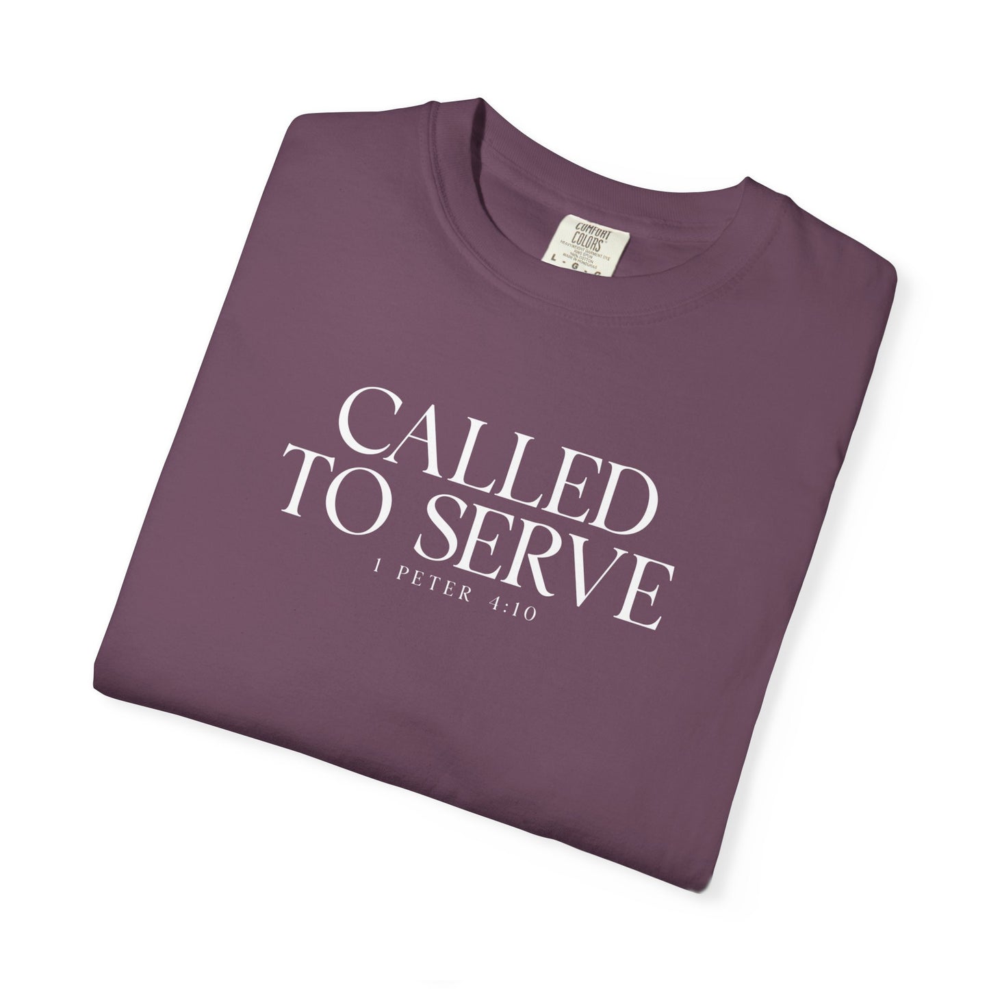 Called to Serve T-Shirt - White Text - Adult
