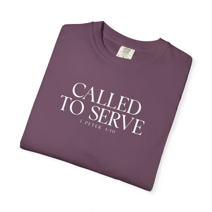 Called to Serve T-Shirt - White Text - Adult