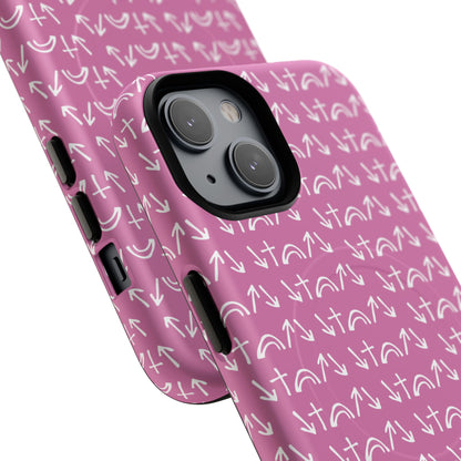 Gospel Symbols iPhone Case - Pink - New iPhone 17 Cases Available!!!