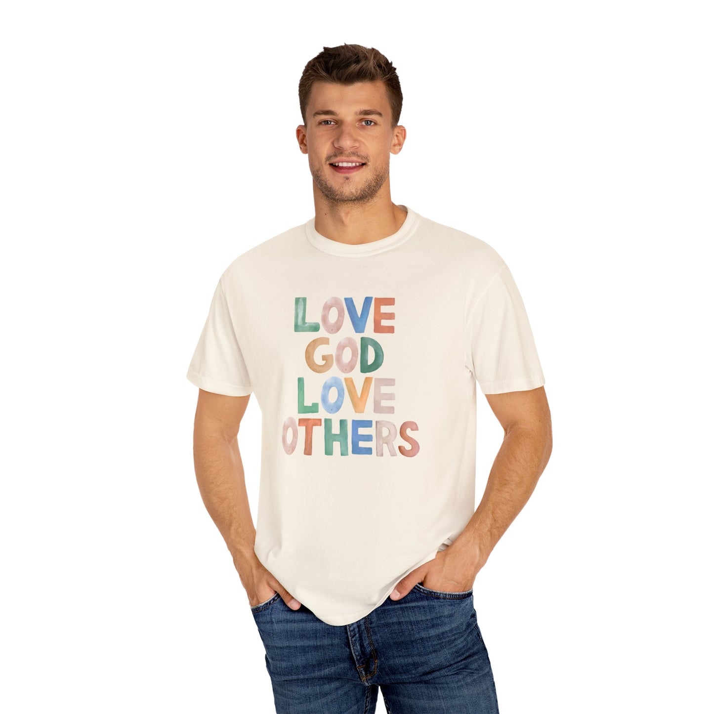 Watercolor - Love God Love Others - Adult