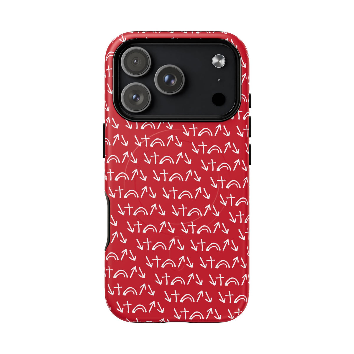 Gospel Symbols iPhone Case - Red - New iPhone 17 Cases Available!!!