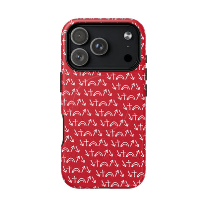 Gospel Symbols iPhone Case - Red - New iPhone 17 Cases Available!!!