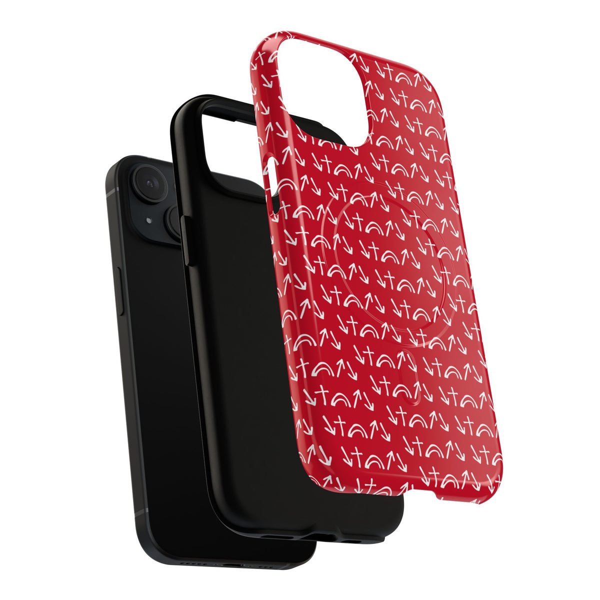 Gospel Symbols iPhone Case - Red - New iPhone 17 Cases Available!!!