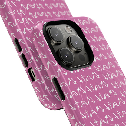 Gospel Symbols iPhone Case - Pink - New iPhone 17 Cases Available!!!