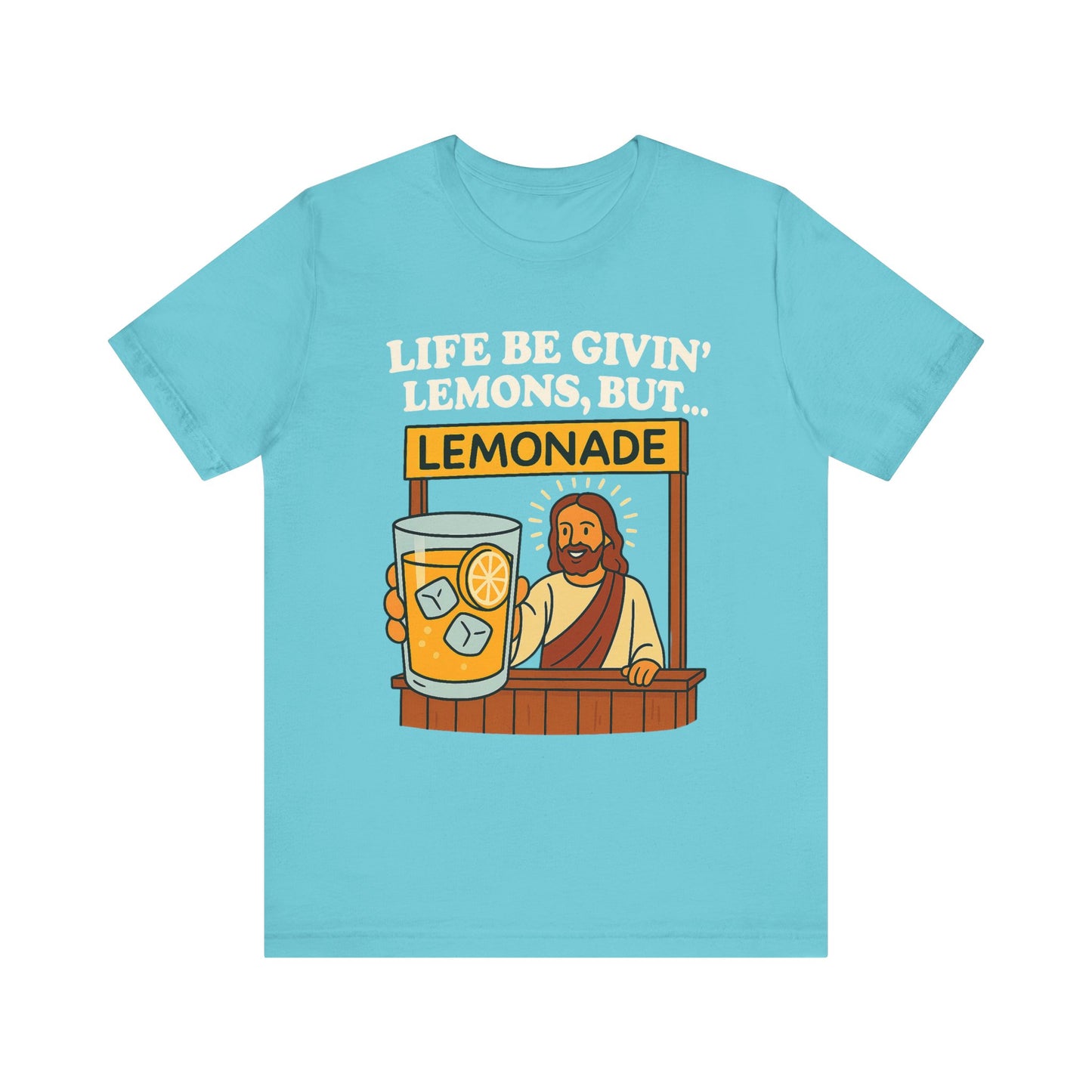 Lemonade Jesus T-shirt - White Text - Adult