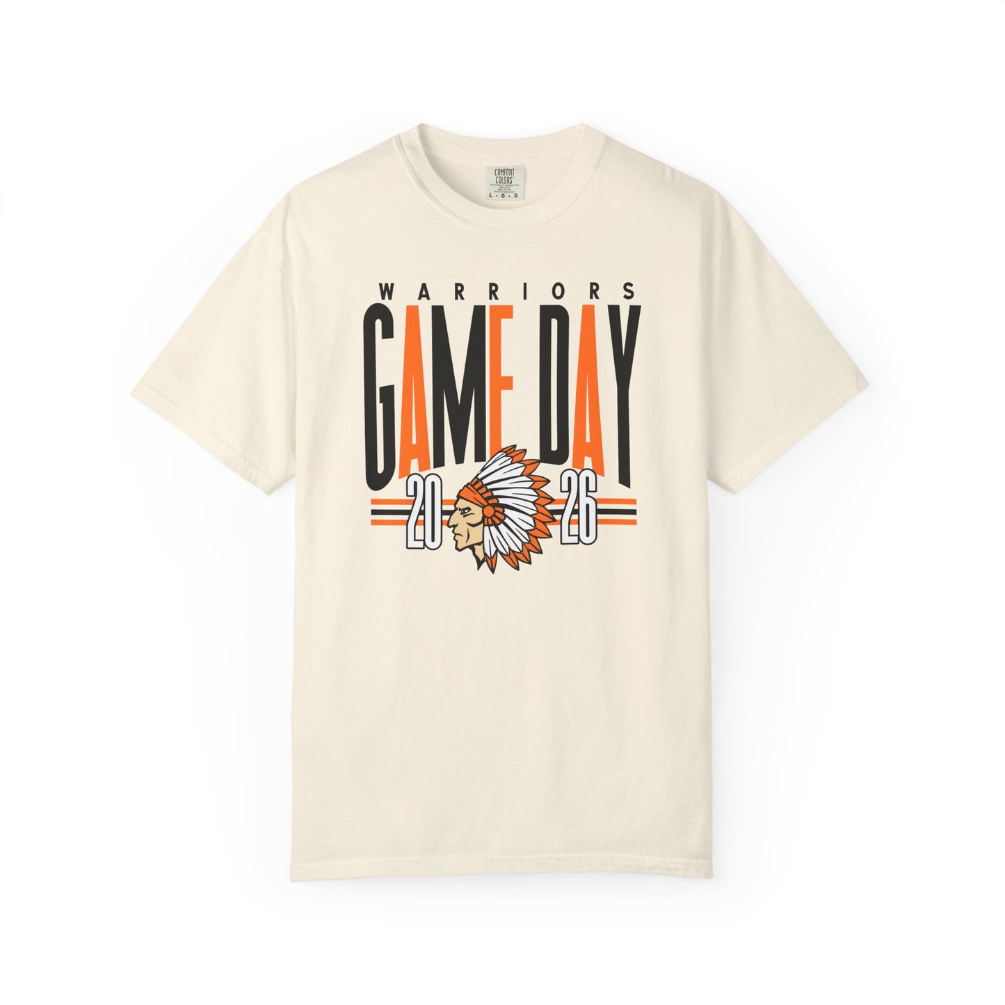 Game Day Warriors T‑Shirt — 'Game Day' Graphic with Native Headdress (Team Spirit Tee)