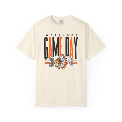 Game Day Warriors T‑Shirt — 'Game Day' Graphic with Native Headdress (Team Spirit Tee)