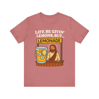 Lemonade Jesus T-shirt - White Text - Adult
