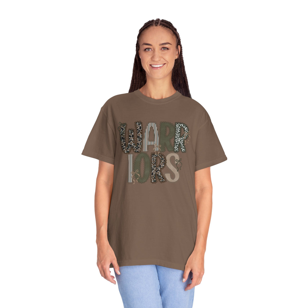 Honey Grove Warriors Cutesy Camo Graphic T-Shirt