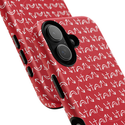 Gospel Symbols iPhone Case - Red - New iPhone 17 Cases Available!!!