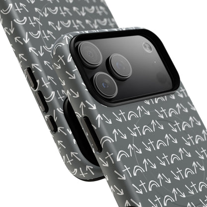 Gospel Symbols iPhone Case - Grey - New iPhone 17 Cases Available!!!