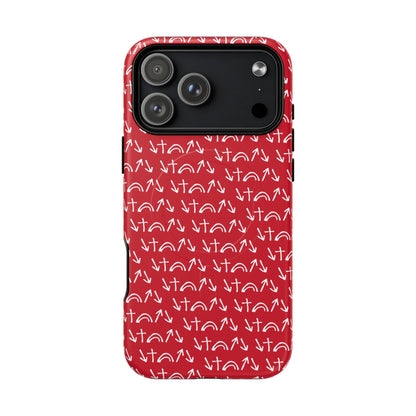 Gospel Symbols iPhone Case - Red - New iPhone 17 Cases Available!!!