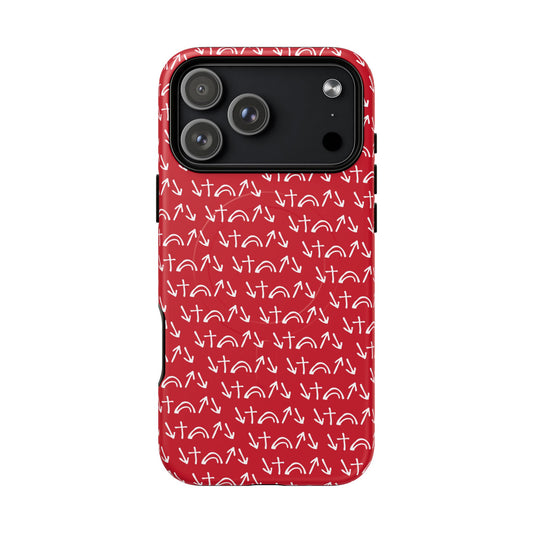 Gospel Symbols iPhone Case - Red - New iPhone 17 Cases Available!!!